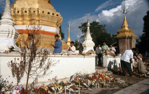 Festival offerings, Luang Namtha