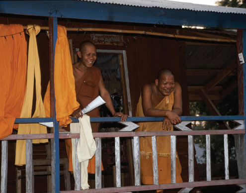 Village monks, Luang Namtha