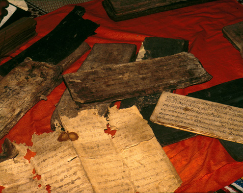 Paper manuscripts, Southern Laos.