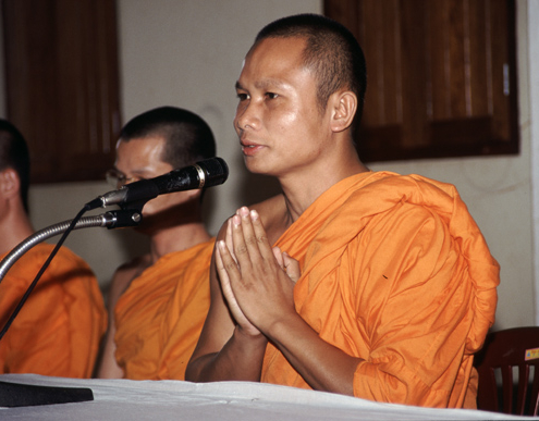 Young monk, Savannakhet