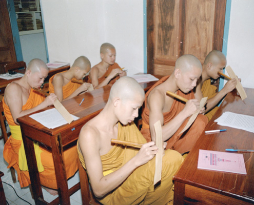 Engraving manuscripts, Luang Prabang