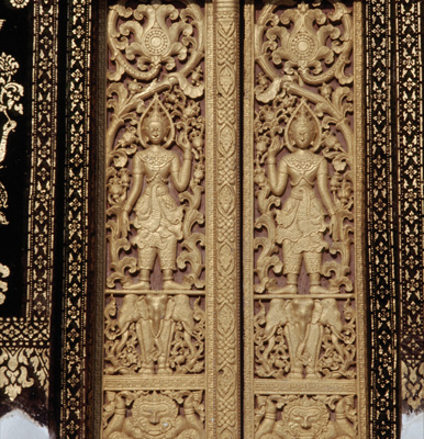 Temple door 01, Luang Prabang