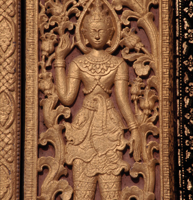 Temple door 02, Luang Prabang