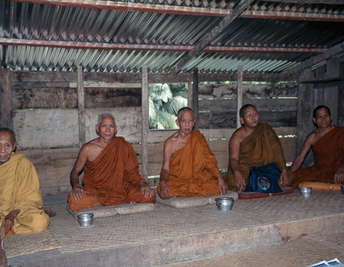Elderly monks, Luang Prabang