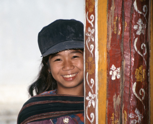 Smiling girl, Luang Prabang