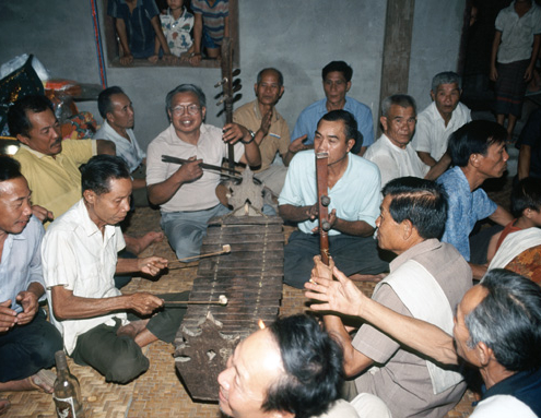 Local musicians, Luang Prabang