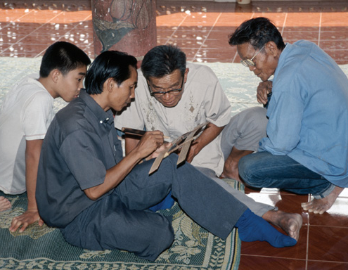 Copying a manuscript 02, Vientiane Capital