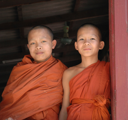 Buddhist novices, Vientiane Capital